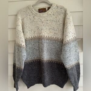 Vintage Wool Blend Crewneck Sweater Size Large